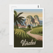 Viñales Cuba Vintage Briefkaart (Voorkant / Achterkant)