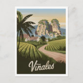 Viñales Cuba Vintage Briefkaart (Voorkant)