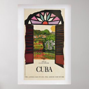 Viñales-vallei, Cuba Oude Reisposter 1 Poster