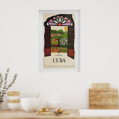 Viñales-vallei, Cuba Oude Reisposter 1 Poster (Keuken)