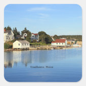 Vinalhaven, Maine schilderachtig foto Vierkante Sticker (Voorkant)