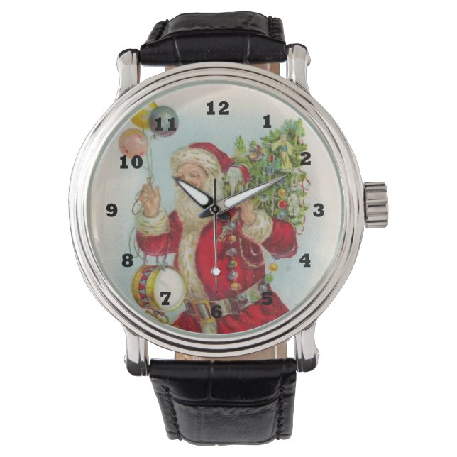 Vinate Santa Vakantie leuk horloge (Voorkant)