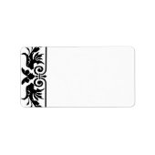 Vinatge Art Nouveau Swirl-Adresetiketten Etiket (Voorkant)