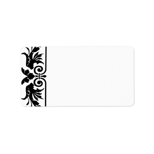 Vinatge Art Nouveau Swirl-Adresetiketten Etiket (Voorkant)