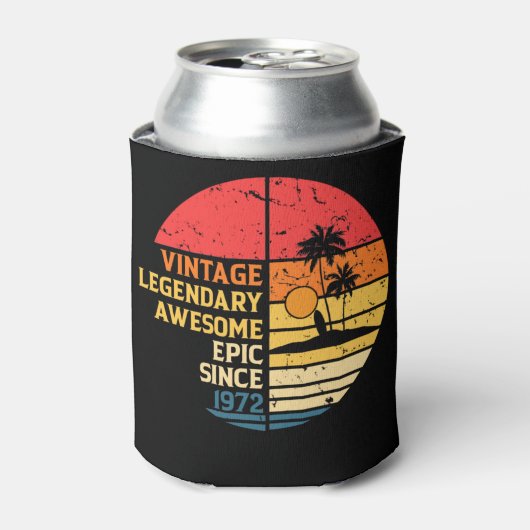 Vinatge Geweldige Birthday 1972 Blikjeskoeler (Blikje Voorkant)