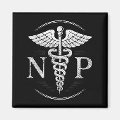 Vinatge Nurse Practitioner Nursing Np Hostal Medic Magneet (Voorkant)