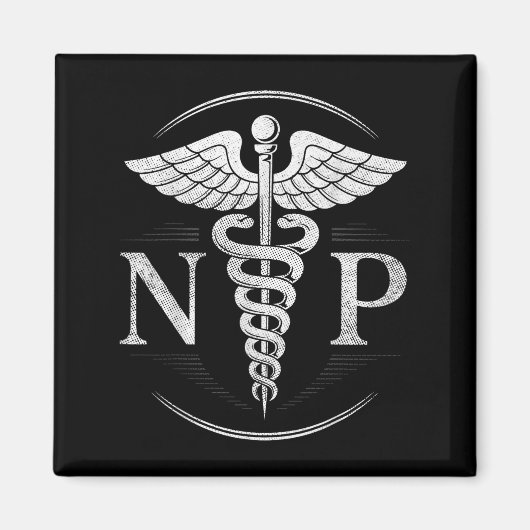 Vinatge Nurse Practitioner Nursing Np Hostal Medic Magneet (Voorkant)