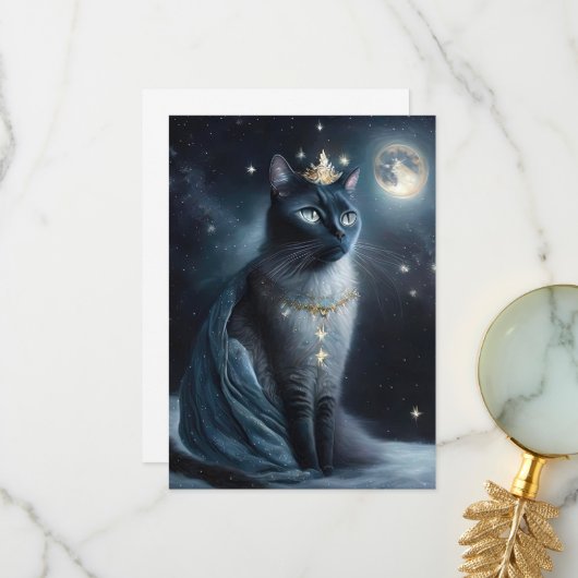 Vinatge Royal Cat Bedankkaart (Voorkant / Achterkant in situ)
