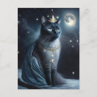 Vinatge Royal Cat Feestdagenkaart