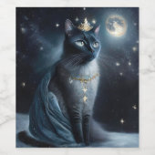 Vinatge Royal Cat Wijn Etiket (Enkel label)