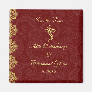 Vinayaka Wedding Favor Magnets Magneet