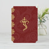 Vinayaka Wedding Invitations Kaart (Staand voorkant)
