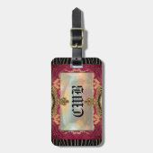 Vinayya Monogram Bagagelabel (Voorkant verticaal)