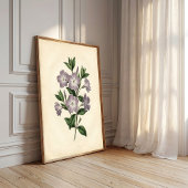 Vinca botanische canvasprint poster