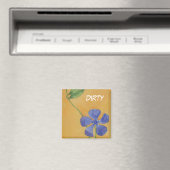 "Vinca" Dish Washer status Floral Magnet (Insitu (Vaatwasser))