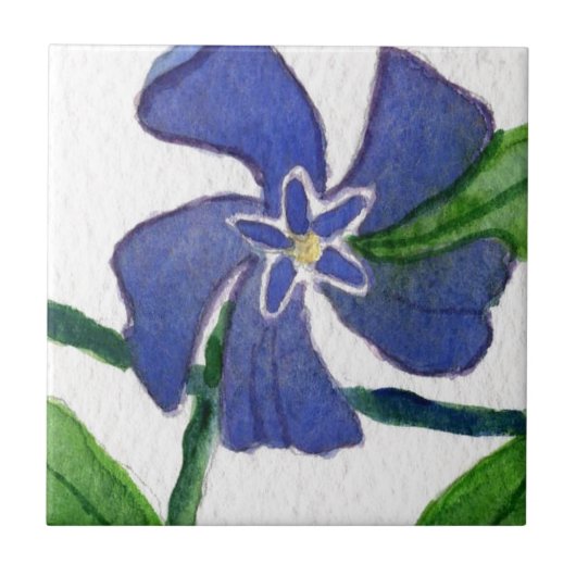 "Vinca Vine" Kitchen Garden Ceramic Tile Tegeltje (Voorkant)