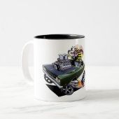 Vince crain 1969 Geboren in Buzz Tweekleurige Koffiemok (Voorkant links)