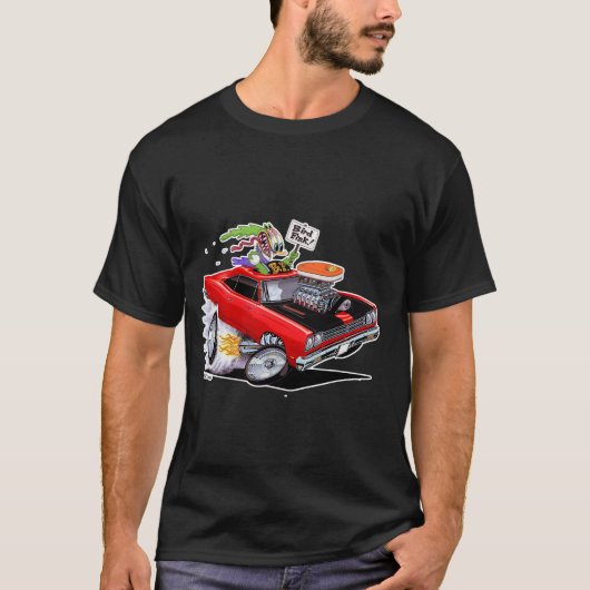 Vince Crain BIRD FINK 1969 rode spier auto T-shirt (Voorkant)