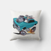 Vince Crain GOATINATOR blauw 1965 GTO Kussen (Achterkant)