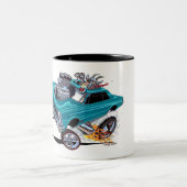 Vince Crain GOATINATOR blauw 1965 GTO Tweekleurige Koffiemok (Center)