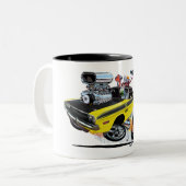 Vince Crain High Octane 1970 Dodge Challenger Tweekleurige Koffiemok (Voorkant links)