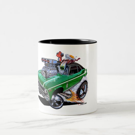 Vince Crain High Octane Art cadeaus 'SUPER NOVA' Tweekleurige Koffiemok (Center)