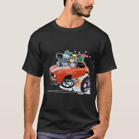 Vince Crain Z Beoordeeld 1969 Hugger Sinaasappel T-shirt (Voorkant)