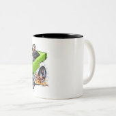 Vince Crains BULLSEYE Sublime 1969 Dart Tweekleurige Koffiemok (Voorkant rechts)