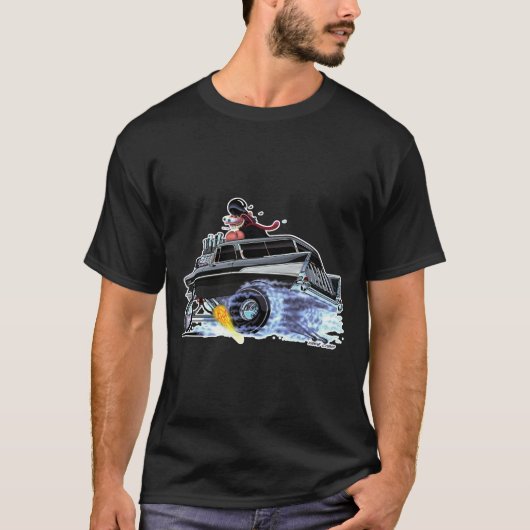 Vince Crains High Octane Art, 1957 Chevy NOMAD T-shirt (Voorkant)