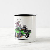 Vince Crains High Octane Art, 1970 AAR 'cuda Tweekleurige Koffiemok (Center)