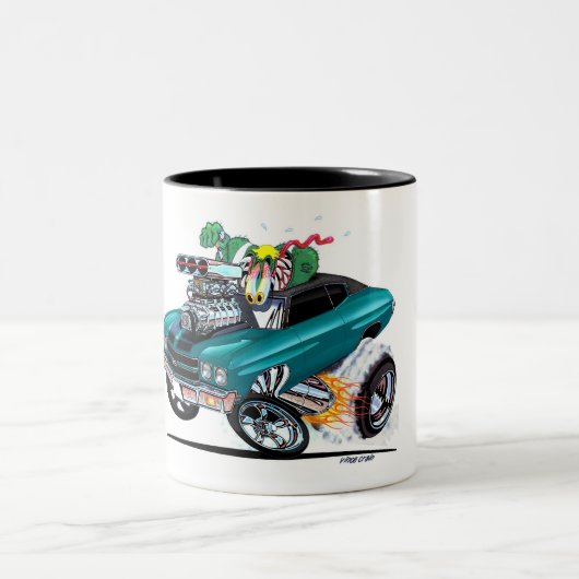 Vince Crains High Octane Art, 1970 Chevelle SS Tweekleurige Koffiemok (Center)