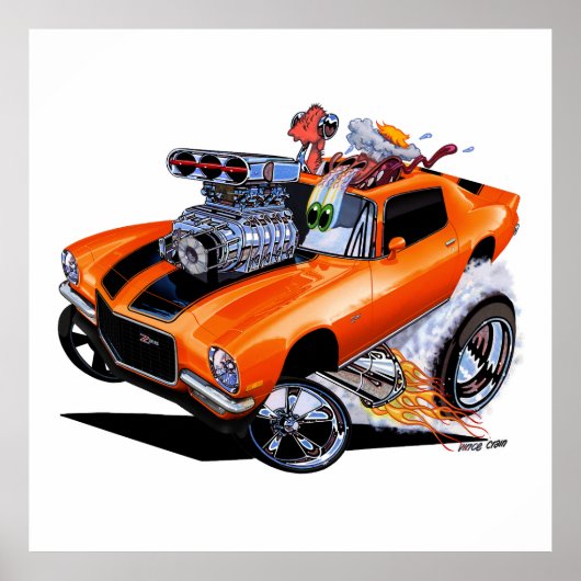Vince Crains High Octane Art, 1971 Camaro Poster (Voorkant)