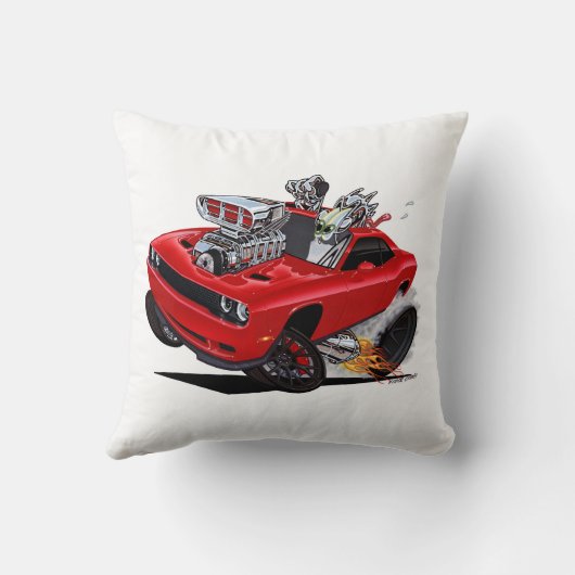 Vince Crains High Octane Art, Red Hot Hell Cat Kussen (Achterkant)