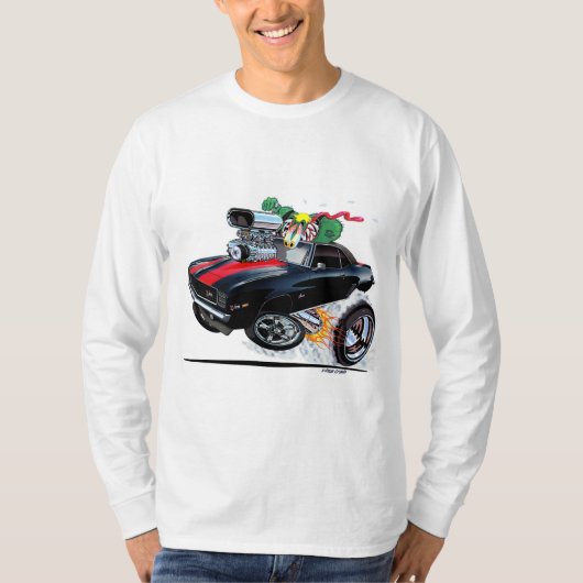 Vince Crains High Octane Art, zwart 1969 Camaro T-shirt (Voorkant)