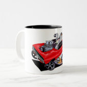 Vince Crains VOLLEDIGE LADING 1968 Oplader Tweekleurige Koffiemok (Voorkant links)