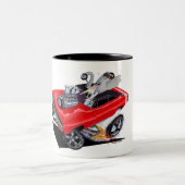 Vince Crains VOLLEDIGE LADING 1968 Oplader Tweekleurige Koffiemok (Center)