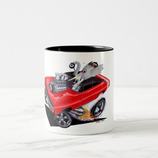 Vince Crains VOLLEDIGE LADING 1968 Oplader Tweekleurige Koffiemok (Center)