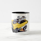 Vince Crains VOLLEDIGE LADING 1968 Oplader Tweekleurige Koffiemok (Center)