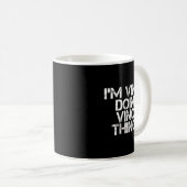 Vince Doing Vince Things Funny Birthday Name Gift Koffiemok (Voorkant rechts)