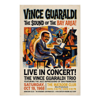 Vince Guaraldi Live Perfect Poster