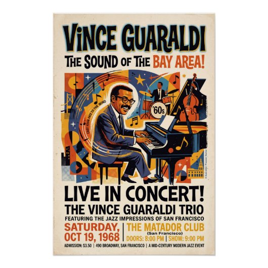 Vince Guaraldi Live  Perfect Poster (Voorkant)