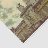 Vincennes-kasteel, schilderij van Parijs Tissuepapier (Detail)