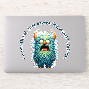Vincent: Boos maar Schattig! met gezegde Sticker