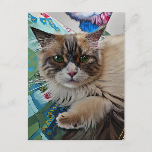 Vincent Cat Gogh Briefkaart (Voorkant)