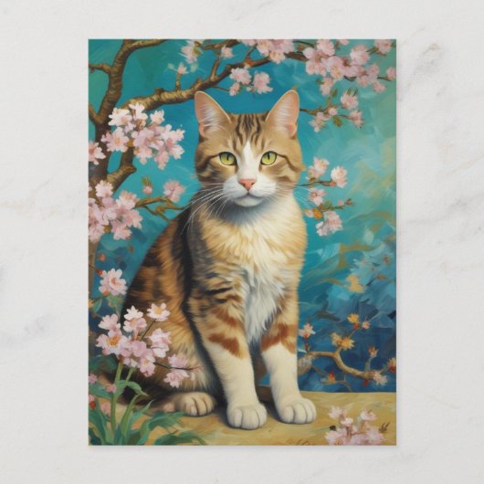 Vincent Cat Gogh Briefkaart (Voorkant)
