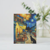 Vincent Cat Gogh Briefkaart (Staand voorkant)