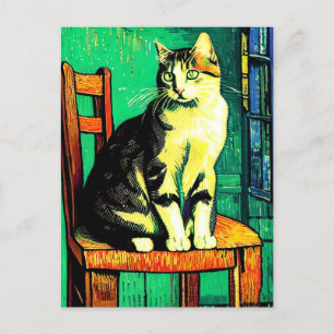 Vincent Cat Gogh Briefkaart