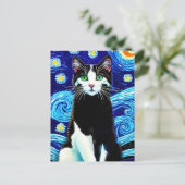 Vincent Cat Gogh Briefkaart (Staand voorkant)