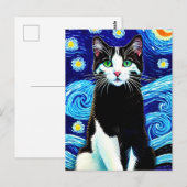 Vincent Cat Gogh Briefkaart (Voorkant / Achterkant)