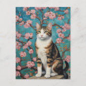 Vincent Cat Gogh Briefkaart (Voorkant)